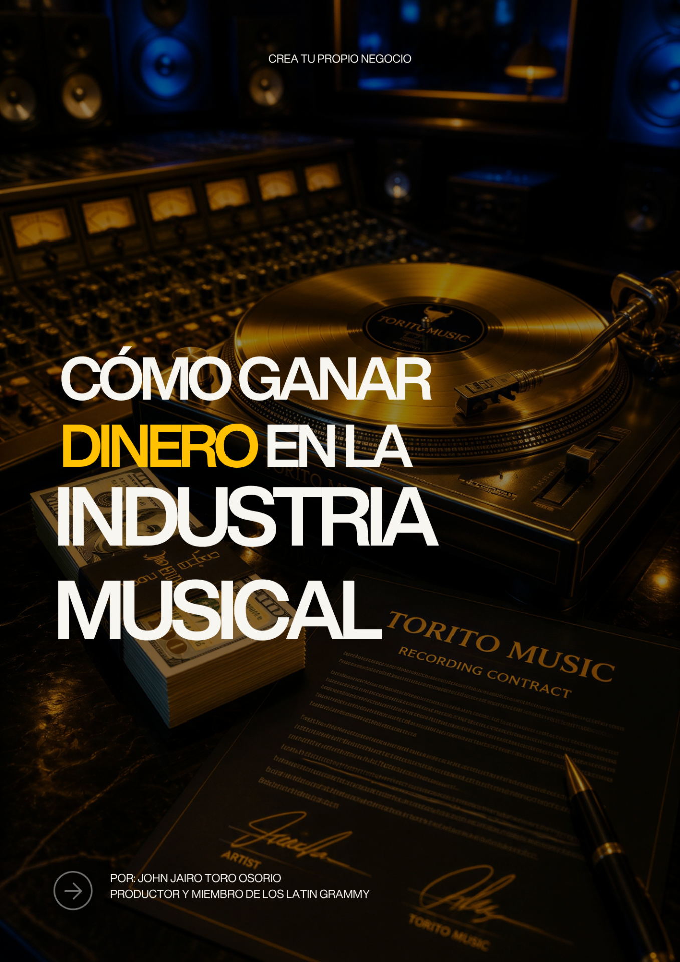 Portada del manual Cómo Ganar Dinero en la Industria Musical